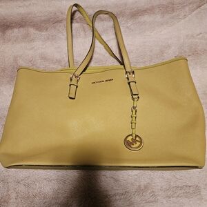 Authentic Michael Kors Yellow Tote Bag